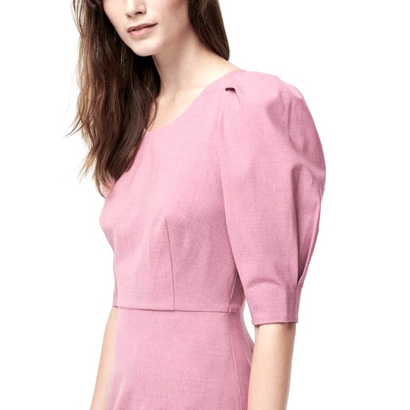 NWT J Crew Italian Wool Puff Sleeve Sheath Dress, Black, Women’s 4 - Picture 7 of 7